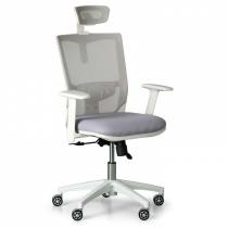 Kancelářská židle Uno, šedá/bílá