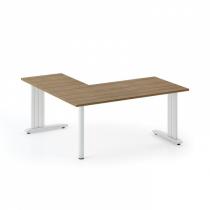 Kancelářský stůl Flexible L 1800 x 1800 mm, ořech