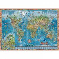 Dětský svět - ilustrovaná mapa světa, 2 lišty