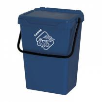 Plastový odpadkový koš, modrý, 35 l