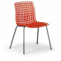 Židle Perfo, oranžová
