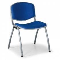 Konferenční židle LIVORNO čalouněná eko-kůží, modrá
