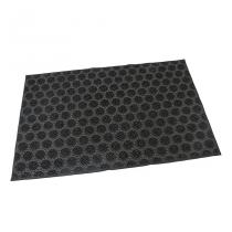  Gumová vstupní kartáčová rohož Circles - 60 x 40 x 0,7 cm