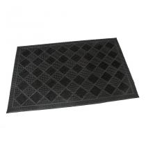  Gumová vstupní kartáčová rohož Squares - 60 x 40 x 0,7 cm