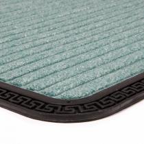 Zelená textilní venkovní vstupní rohož FLOMA Stripes - 50 x 80 x 0,8 cm