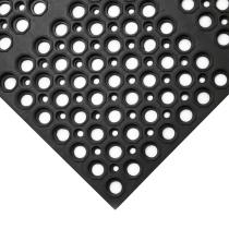  Černá gumová protiúnavová protiskluzová průmyslová rohož COBA Deluxe - 150 x 100 x 1,85 cm