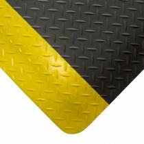 Černo-žlutá gumová protiúnavová laminovaná průmyslová rohož (role) - 18,3 m x 90 cm x 1,5 cm
