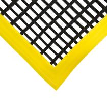  Černo-žlutá univerzální protiskluzová olejivzdorná průmyslová rohož (mřížka 22 x 10 mm) - 120 x 60 x 1,2 cm