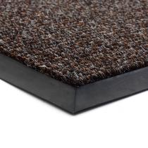  Hnědá textilní zátěžová čistící rohož Catrine - 100 x 100 x 1,35 cm