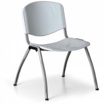 Jídelní židle Livorno Plastic, šedá