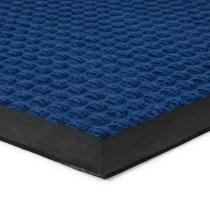  Modrá textilní gumová čistící vstupní rohož FLOMA Little Squares - délka 45 cm, šířka 75 cm a výška 0,8 cm