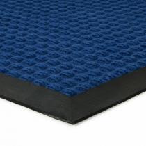  Modrá textilní gumová vstupní rohož FLOMA Little Squares - délka 60 cm, šířka 90 cm, výška 0,8 cm