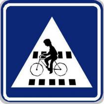  Dopravní značka Přejezd pro cyklisty (IP7)