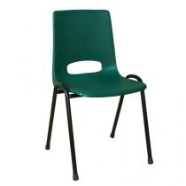  Plastová jídelní židle Pavlina Black, zelená