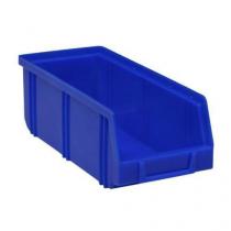  Plastový box Manutan Expert  8,3 x 10,3 x 24 cm, modrý