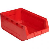  Plastový box Manutan 19 x 30,3 x 48,5 cm, červený