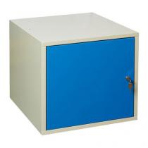  Závěsný kontejner, 47 x 51 x 59 cm, šedý/modrý
