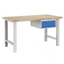  Dílenský stůl Weld se zásuvkou, 84 x 150 x 80 cm, šedý