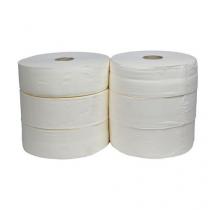  Toaletní papír Jumbo 2vrstvý, 28 cm, 250 m, 100% bílá, 6 rolí