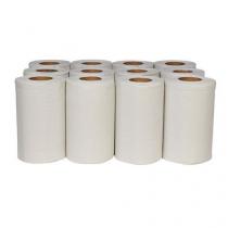  Papírové ručníky Midi Rec 2vrstvé, 50 m, bílé, 12 ks