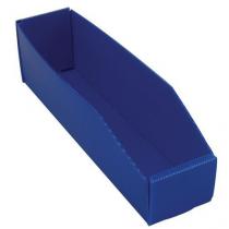  Plastový box PP, 10,5 x 9 x 38 cm, modrý