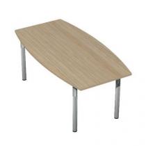  Konferenční stůl Set, 180 x 100/80 x 75 cm, dezén světlé dřevo