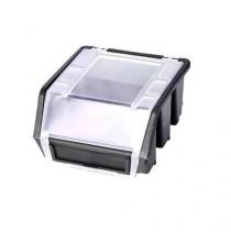  Plastový box Ergobox 1 Plus 7,5 x 11,6 x 11,2 cm, černý