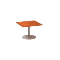  Konferenční stůl Alfa 400 s šedým podnožím, 80 x 80 x 50,7 cm, dezén třešeň