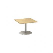  Konferenční stůl Alfa 400 s šedým podnožím, 80 x 80 x 50,7 cm, dezén divoká hruška