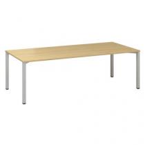  Konferenční stůl Alfa 420 s šedým podnožím, 240 x 100 x 74,2 cm, dezén divoká hruška