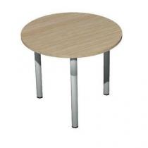  Kruhový konferenční stůl Set 90 x 75 cm, dezén světlé dřevo