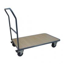  Plošinový vozík Manutan s madlem, do 250 kg, 94,5 x 98 x 55,2 cm
