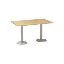  Konferenční stůl Alfa 400 s šedým podnožím, 140 x 80 x 74,2 cm, dezén divoká hruška