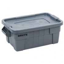  Plastový odolný úložný box Brute s víkem, šedý, 53 l