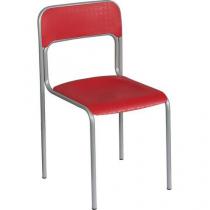  Plastová jídelní židle Cortina, červená