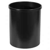  Kovový odpadkový koš Tube, objem 15 l, černý