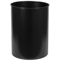 Kovový odpadkový koš Tube, objem 30 l, černý