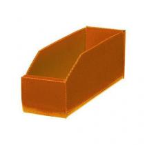  Plastový box PP, 10,5 x 9 x 28 cm, oranžový