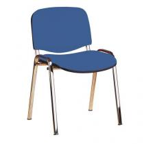  Konferenční židle Manutan ISO Chrom, modrá