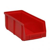  Plastový box Manutan Expert  8,3 x 10,3 x 24 cm, červený