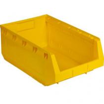  Plastový box Manutan 19 x 30,3 x 48,5 cm, žlutý