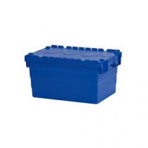  Plastový přepravní box ALC s víkem, modrý, 60 l