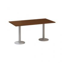  Konferenční stůl Alfa 400 s šedým podnožím, 160 x 80 x 74,2 cm, dezén ořech