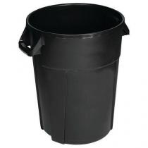  Plastový odpadkový koš Manutan Pure, objem 120 l, černá