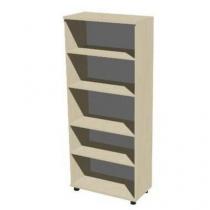  Vysoká široká skříň Set, 191 x 80 x 40 cm, otevřená, dezén javor jersey