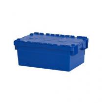  Plastový přepravní box ALC s víkem, modrý, 40 l