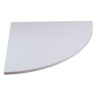  Deska jednacího stolu Combi, 80 x 80 cm, 1/4 kruh, šedá