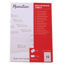  Samolepící etikety Manutan, 10,5 x 5,7 cm