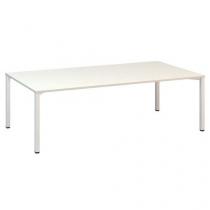  Konferenční stůl Alfa 420 s bílým podnožím, 240 x 120 x 74,2 cm, dezén bílá