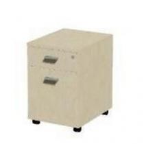  Mobilní kancelářský kontejner Set, 63 x 43 x 54 cm, 2 zásuvky, dezén javor jersey